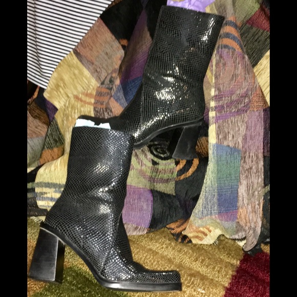 mia snakeskin boots